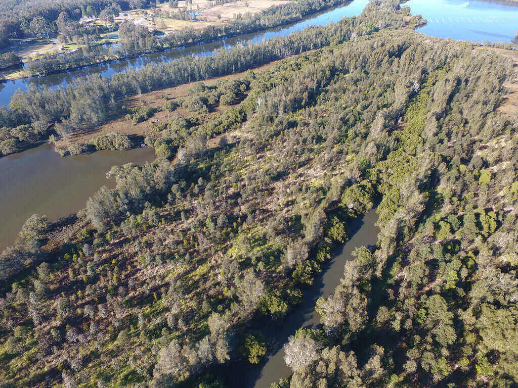 Photo of the landscape at Great Lakes in NSW.