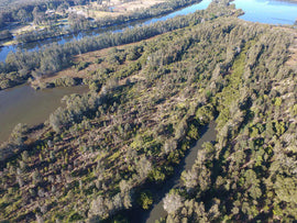 Photo of the landscape at Great Lakes in NSW.