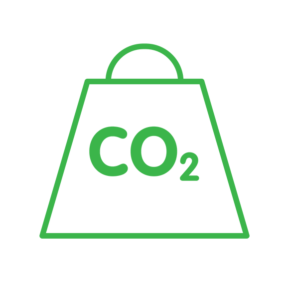 Icon showing Offset By Tonne of CO2
